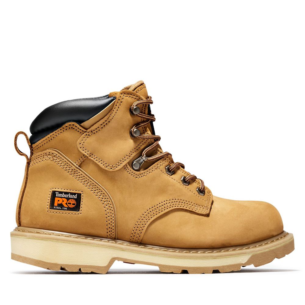 Botas de Trabajo Timberland Hombre Pro® Pit Boss 6" Steel Toe Marrones - Chile NTJ-189502